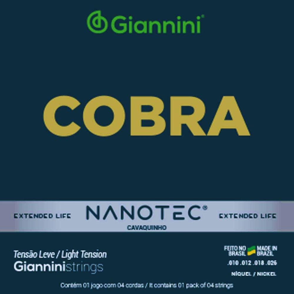 Encordoamento Cavaco Giannini Nanotec Niquelada GESCL PN