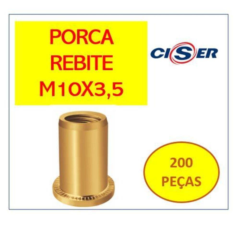 Rebite Rosca Interna Porca Rebite 3,5 H M10 - Easy Clinch