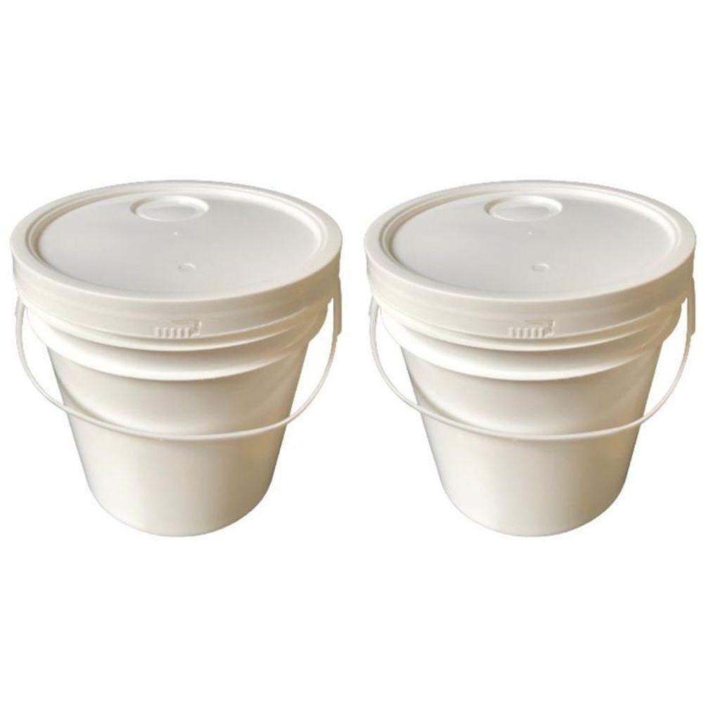 Balde Plástico 5L Para Suco Natural Atóxico - 2 Pçs