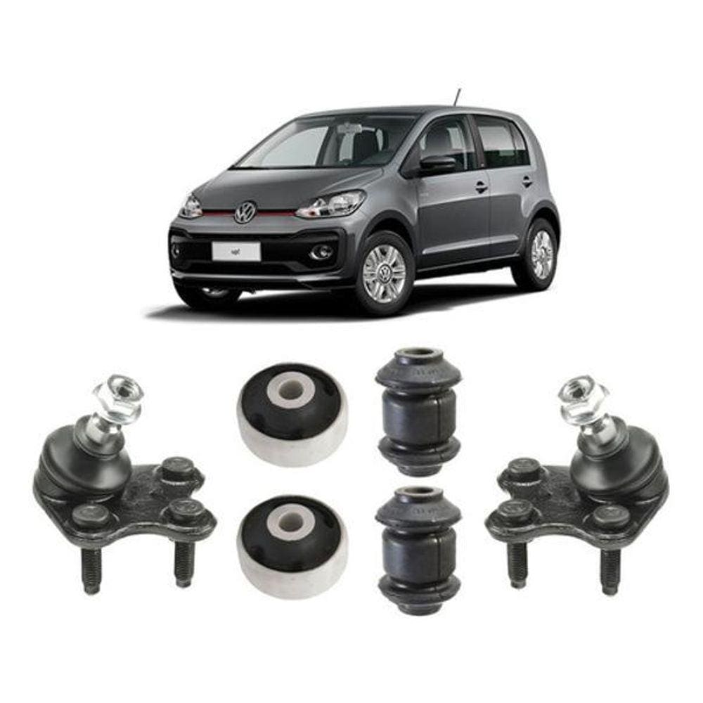 Bucha + Pivô Bandeja Suspensão Dianteira Vw Up 2014 2015 16