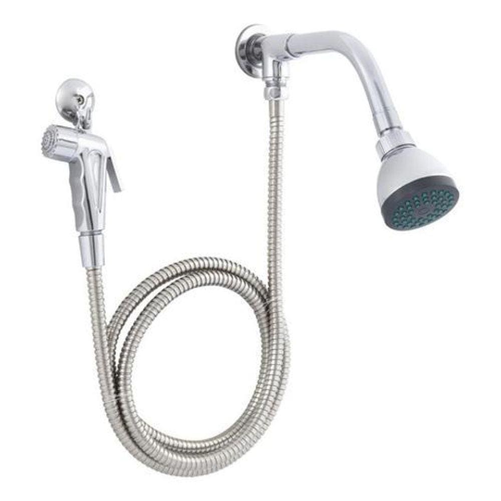 Ducha Com Chuveirinho Cromada - Charlotte - Prateado