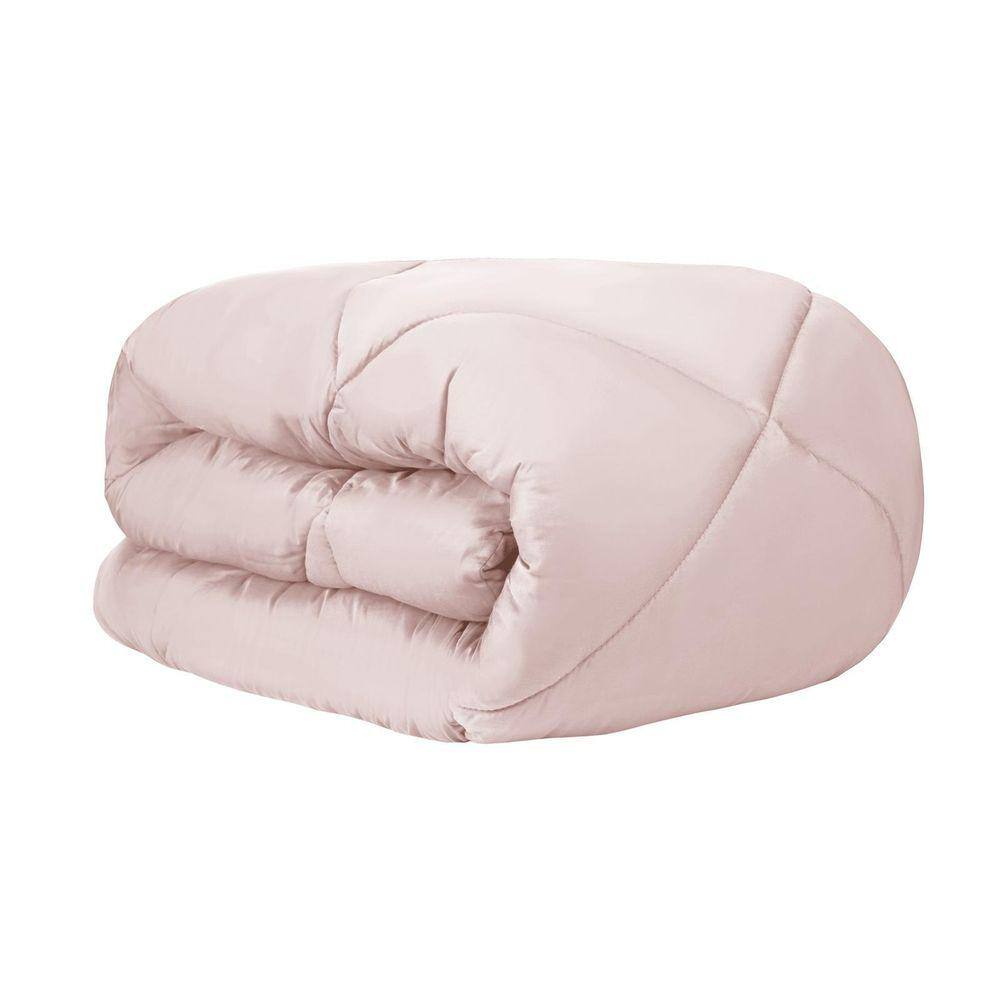 Edredom Naturalle Fashion Queen 300 Fios Acetinado Liso Rosa