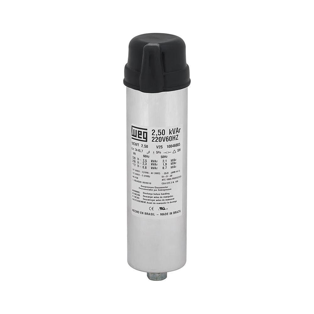 Unidade Capacitiva UCWT2,5V40 L10 - 2.5 kVAr WEG