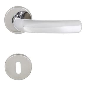 Fechadura Para Porta - Luxo - Cromado 40Mm - Arouca Roseta