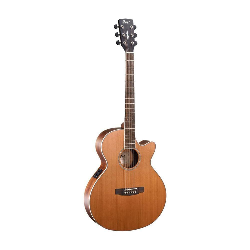 Violão Cort Sfx Ced Natural Escuro Eletroacústico Aço