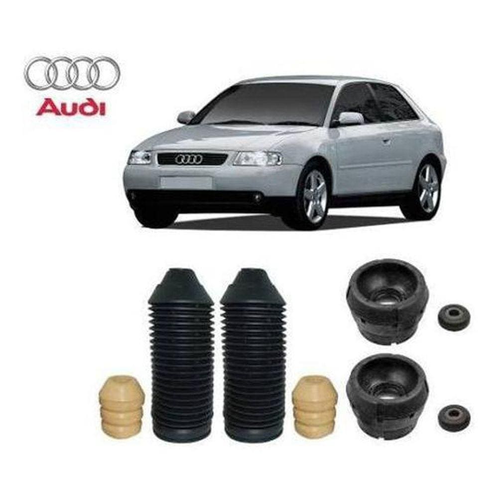 Par Kit Coxim Rolamento Batente Coifa Dianteiro Audi A3 1996 1997 1998