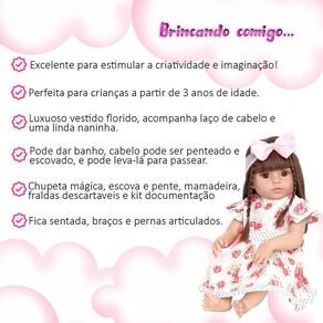 Boneca Bebê Reborn Siliconado 14 Itens Bolsa Maternidade