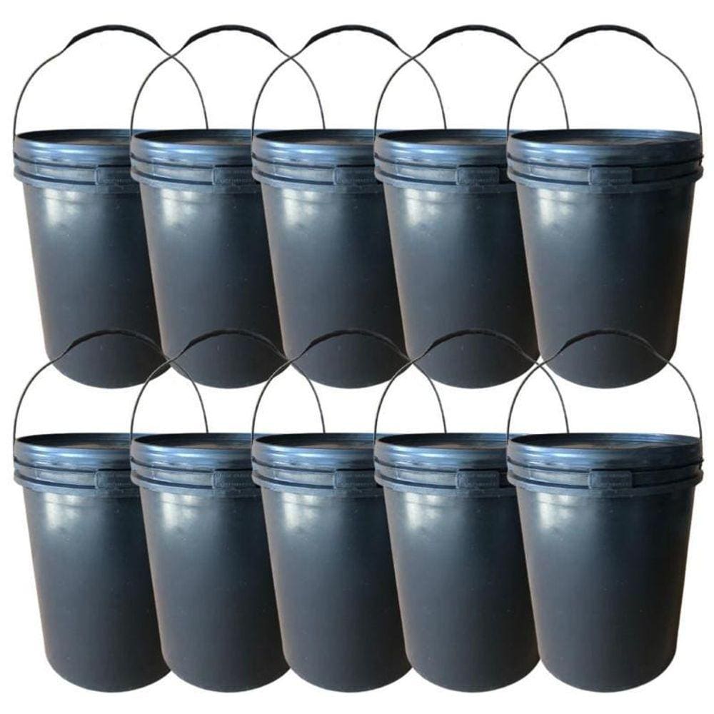 Balde Para Massa 20 Litros - 10 Pçs