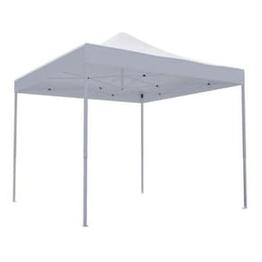 Tenda Gazebo Impermeável Aço Branco 3X3 M Praia E Jardim