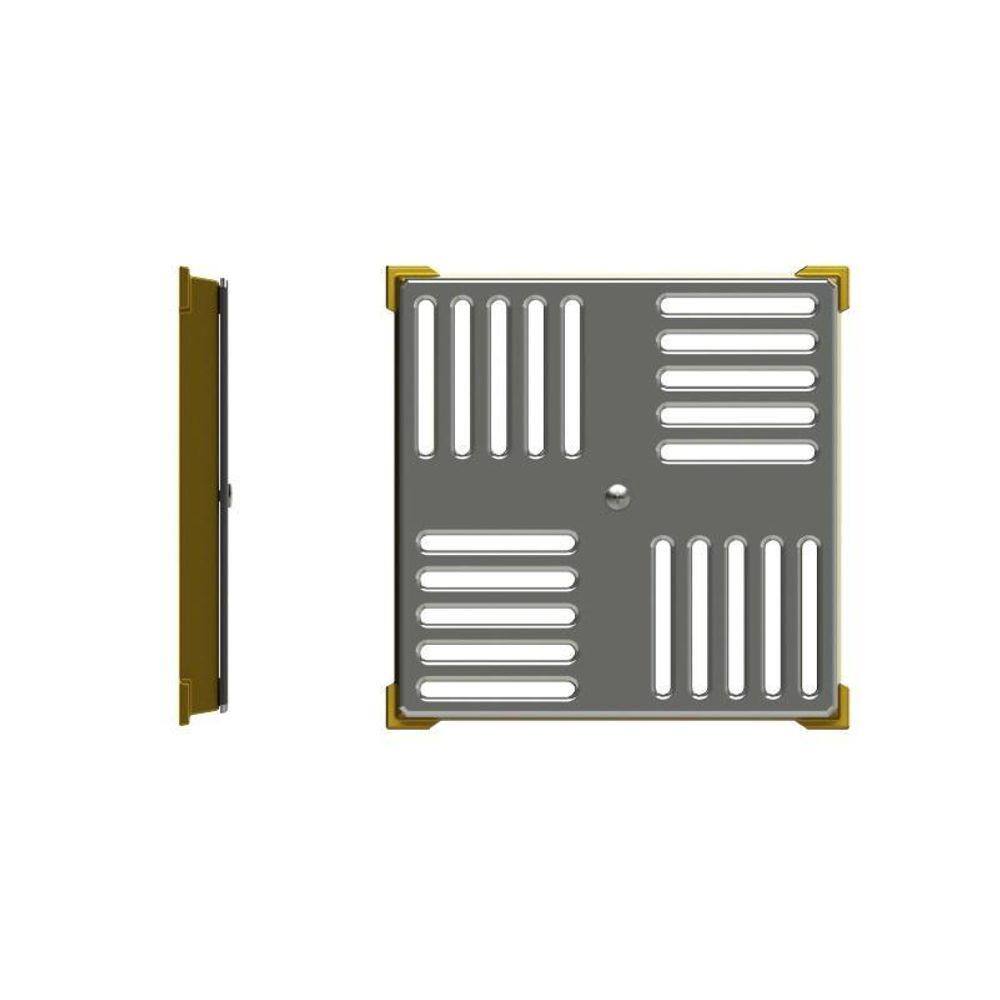 Dispositivo Caixilho 15 X 15Cm Em Latão E Inox Piscina