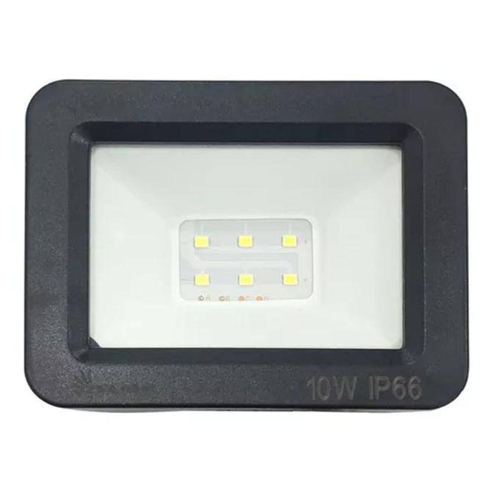 Holofote 10W Refletor Iluminação Led Branco Frio Completo