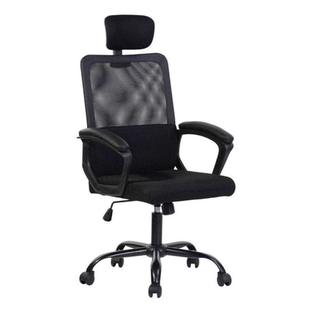 Cadeira de Escritório Paolino Preto | Conforto e Estilo