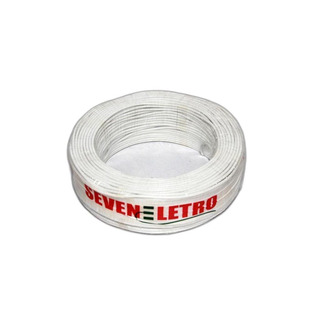 Fio Cabo Flexivel 4 Mm - 10 Metros/ Branco.