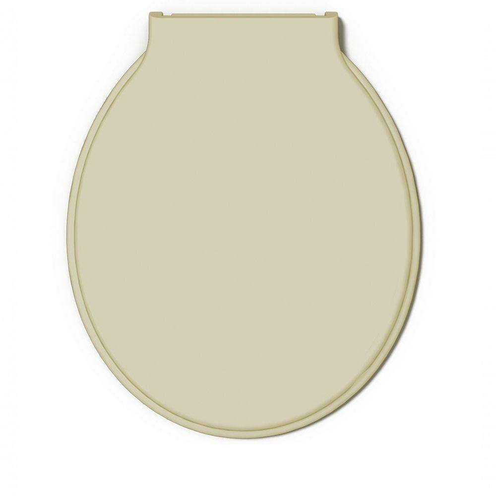 Assento Sanitario Almofadado Economico Oval Bege - Durin