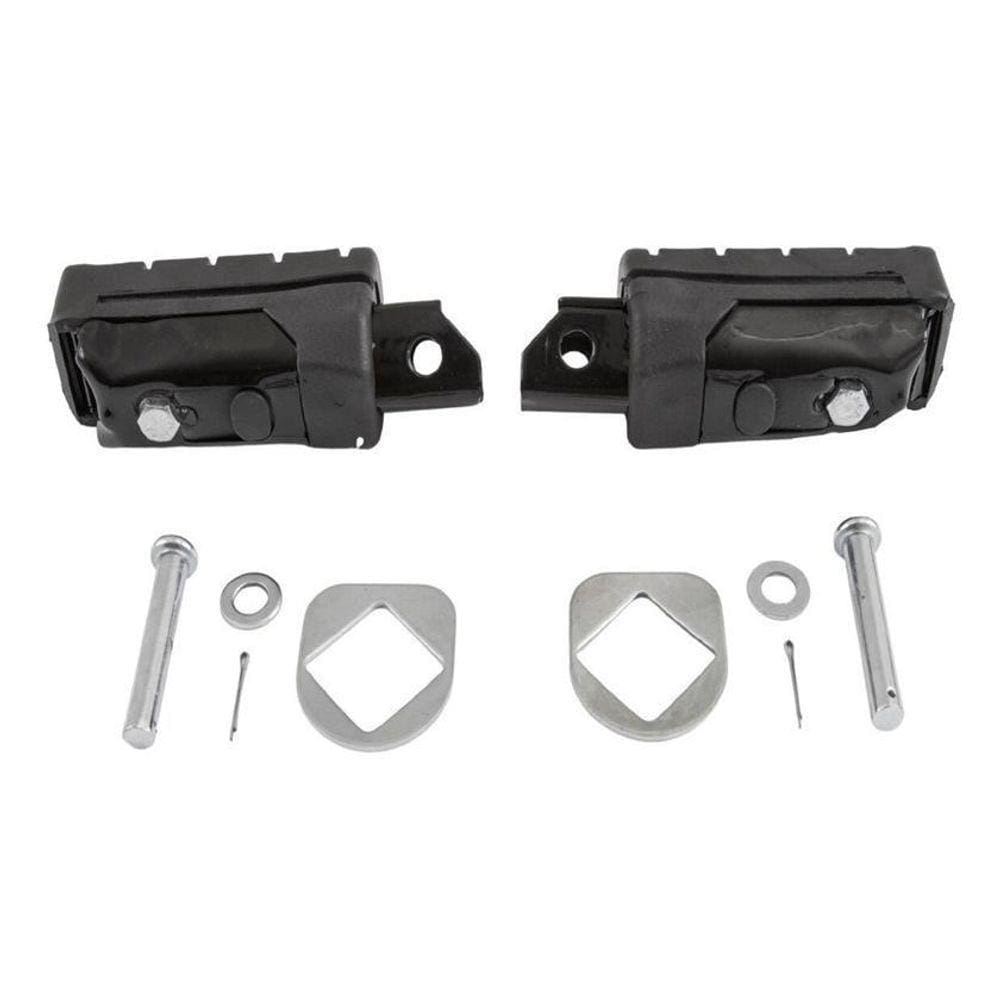Pedaleira Compatível Moto Cg Titan 125 Titan 150 Cor Preto