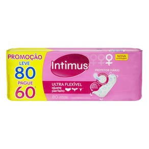 Protetor Intimus Days Ultra Flexível Leve 80 Pague 60