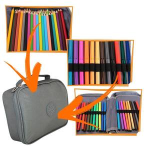Estojo Escolar Box Jumbo Xf-Ping Tactel Juvenil Azul-Escuro