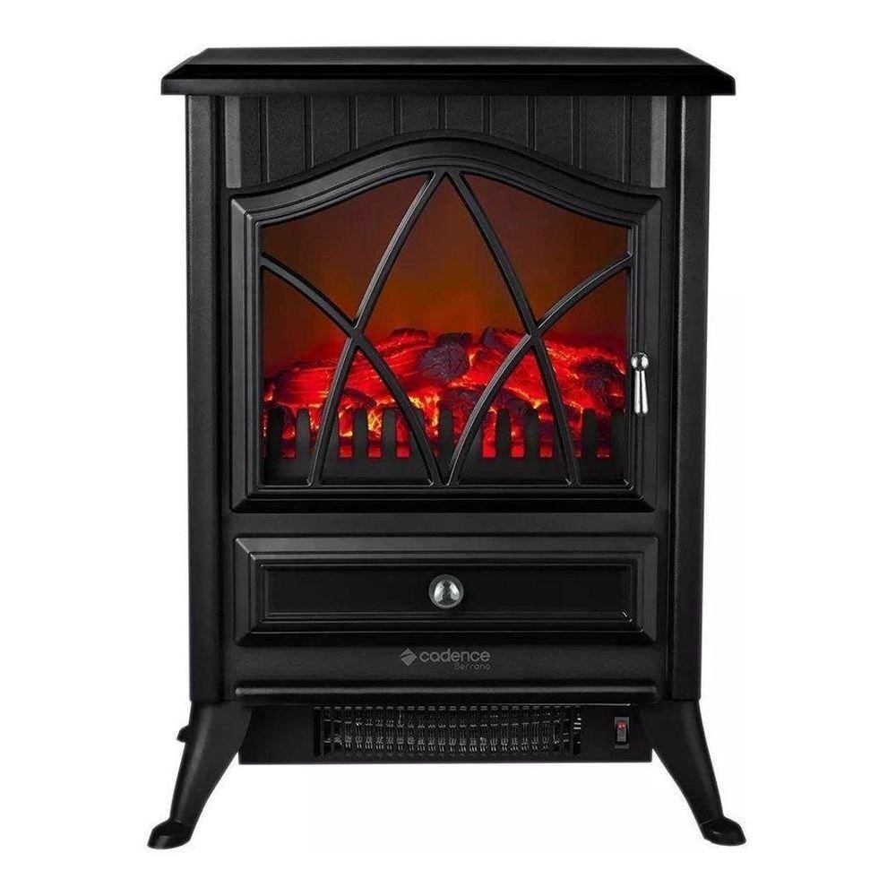 Aquecedor Lareira Eletrica Chama 3D 1850W Cadence - 127V