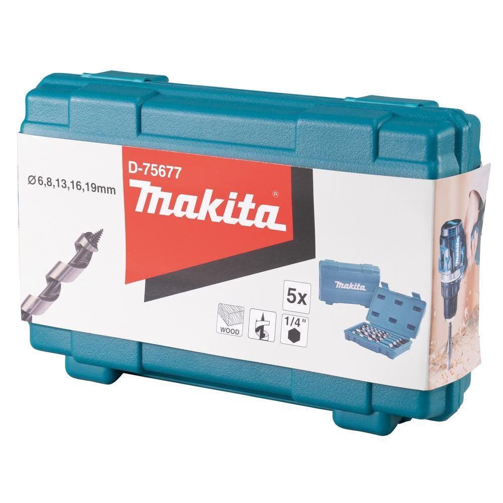 Makita D-75677 Conjunto De Brocas Para Madeira, 5 Peças