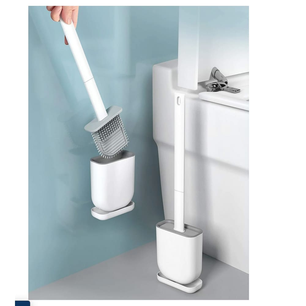 Conjunto de Base e Escova de Vaso Sanitário Simples de 1 Unidade