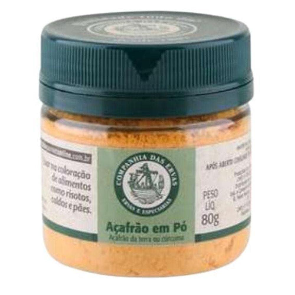 Kit 6X: Açafrão Em Pó Companhia Das Ervas 80G