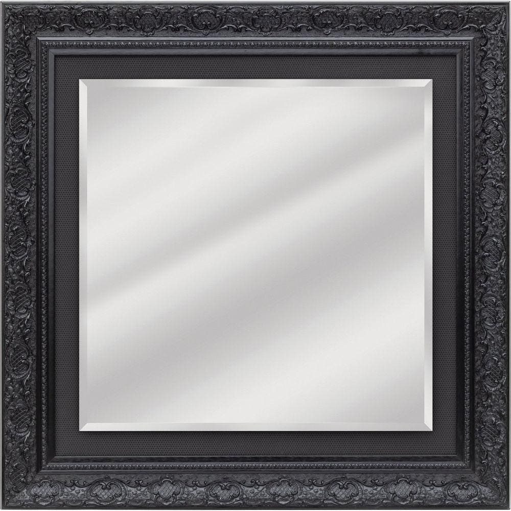 Espelho Quadrado Alto 60x60cm RT74 BW Quadros Preto