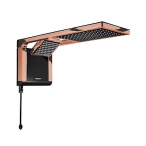 Chuveiro Acqua Duo Preto/Rose Gold 7800W 220V - Lorenzetti