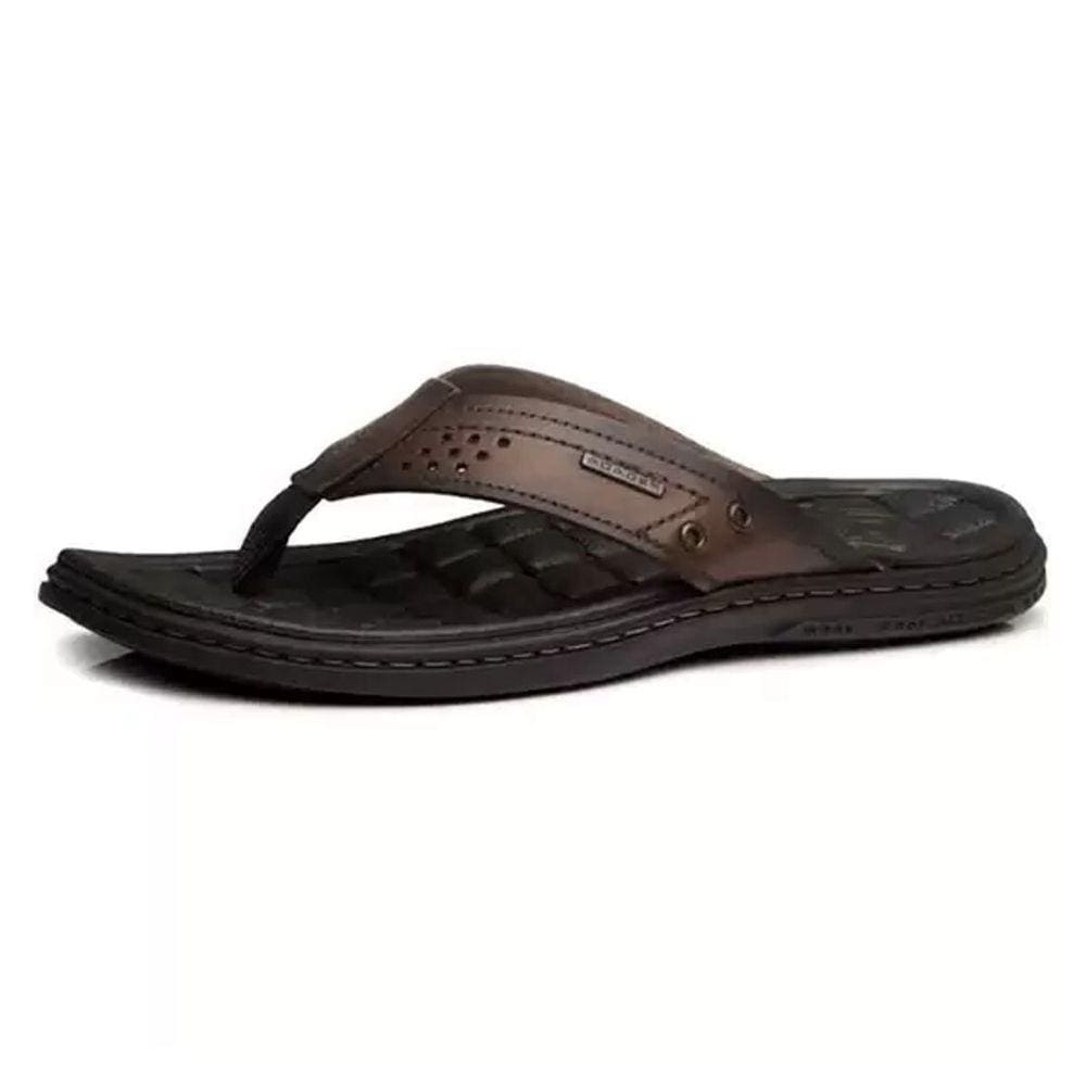 Chinelo de Dedo Masculino Couro Conforto Pegada 131221