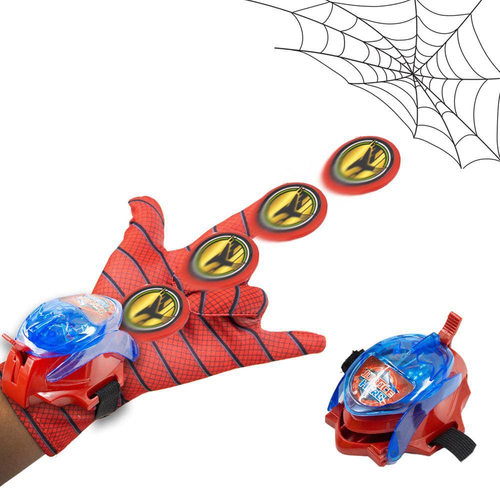 Luva Lançador Disco Aranha Som