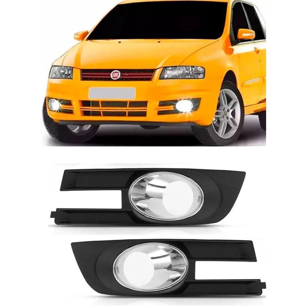 Grade Moldura Milha Stilo 2007 2008 2009 2010 2011 Par