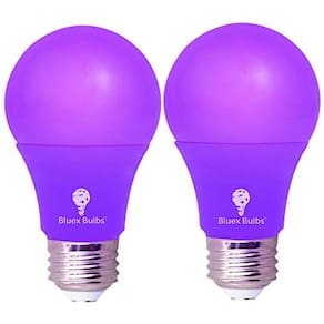 Pacote com 2 lâmpadas LED roxas - 9 W (60 watts) - Base E26
