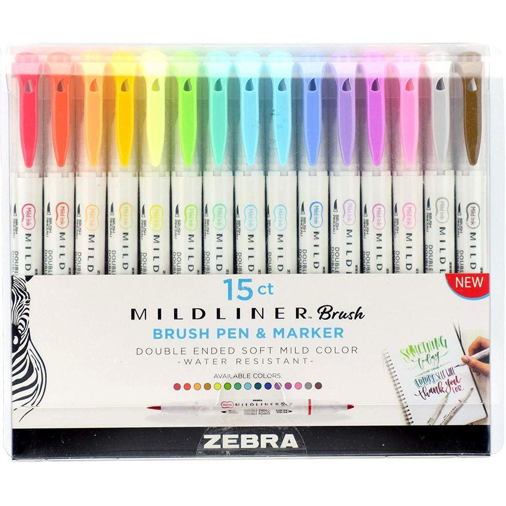 Caneta colorida Mildliner de 15 unidades
