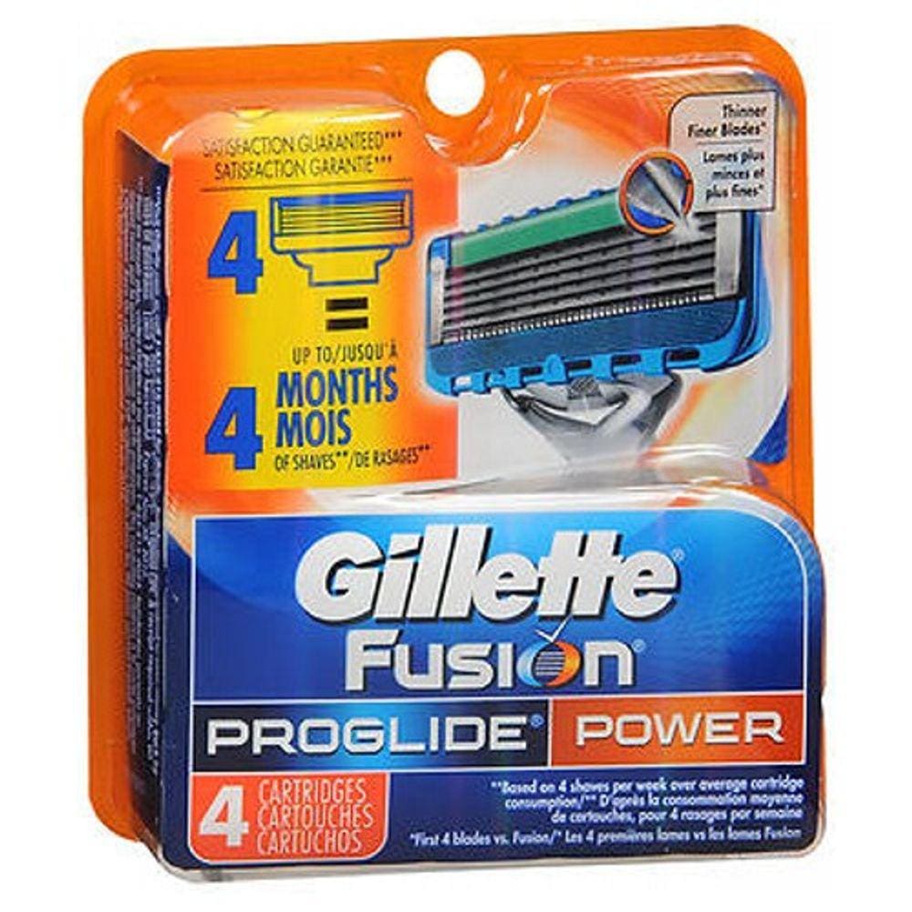 Cartridges Gillette Fusion Proglide Power 4 un