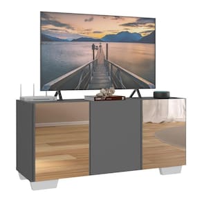 Rack Tv Até 32 Polegadas Com Espelhos Mp1079 Grafite branco