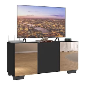 Rack Tv Até 32 Polegadas Com Espelhos Mp1079 Preto Preto