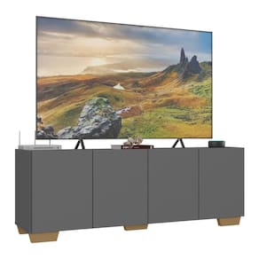 Rack Para Tv Até 50 Polegadas Com Mp1072 Grafite natural