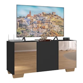 Rack Tv Até 32 Polegadas Com Espelhos Mp1079 Preto natural
