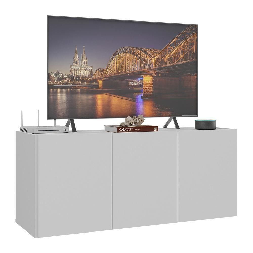 Rack Para Tv Até 32 Polegadas Com Suspenso Mp1066 Branco Branco
