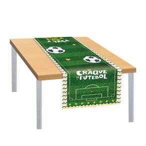 Toalha Trilho de Mesa Craque Futebol 40x200cm
