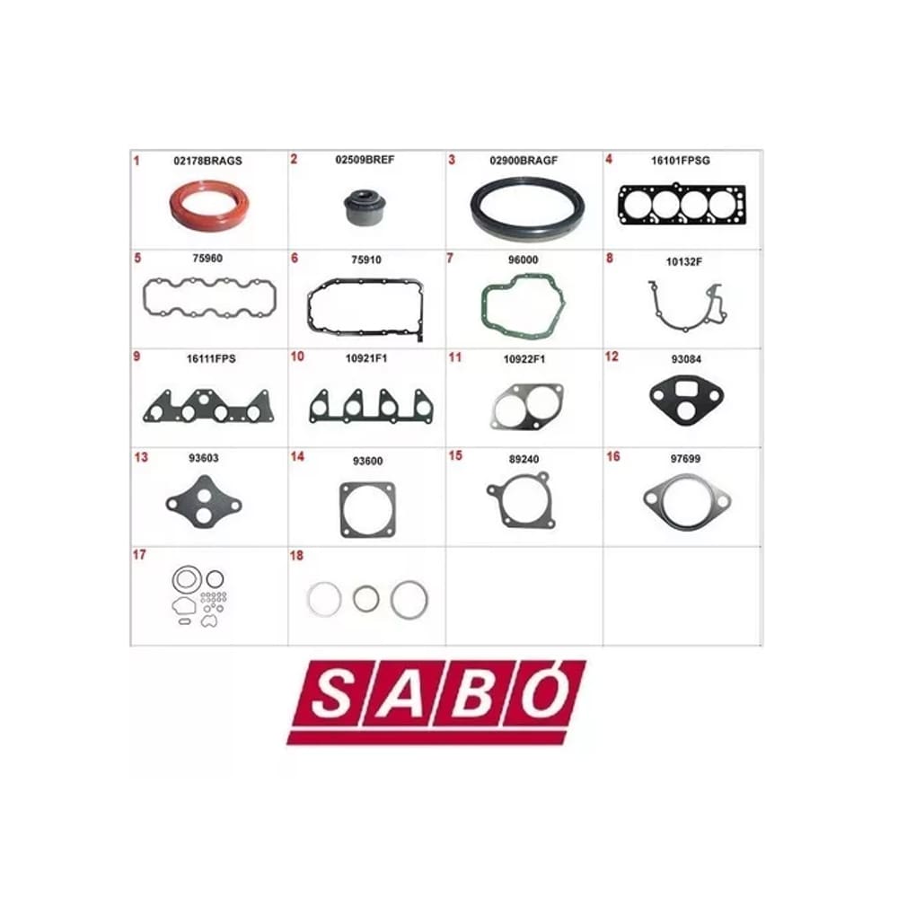 Jogo Junta Motor Astra Vectra Zafira 2.0 8V 80242 com Retentores