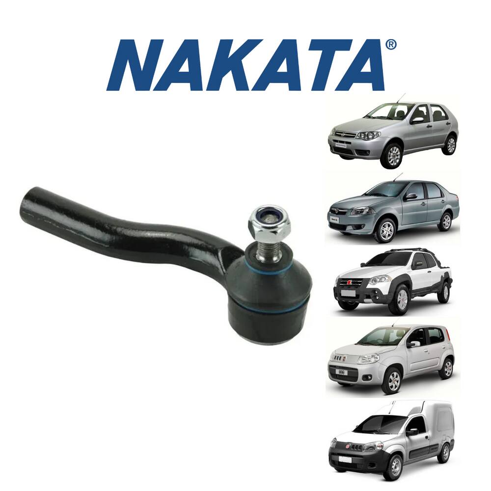 01 Terminal Direção Dianteiro Esquerdo Nakata Fiat Palio 2010 A 2017