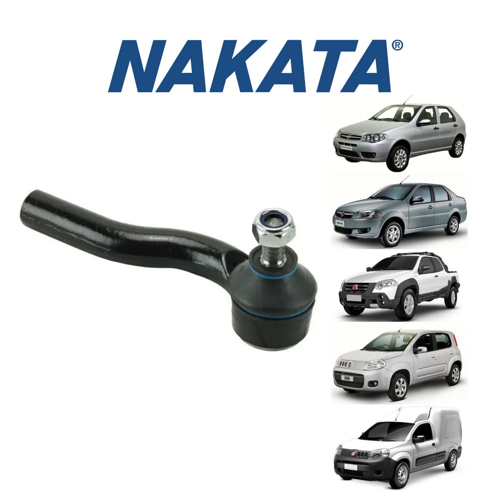 01 Terminal Direção Dianteiro Esquerdo Nakata Fiat Strada 2010 A 2018