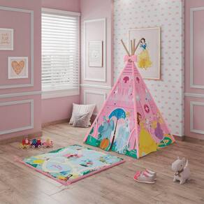 Cabana Tenda Infantil Princesas Disney Pura Magia Rosa