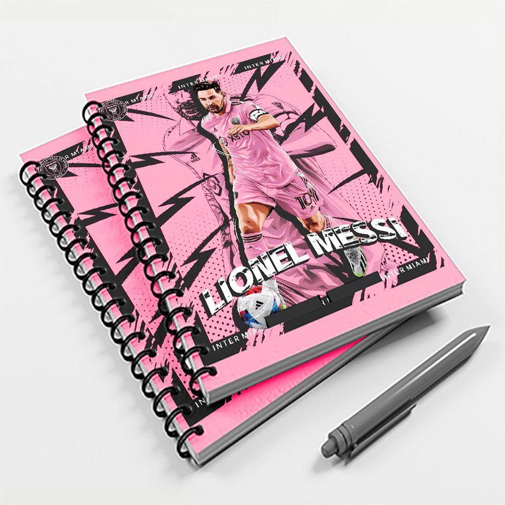 Caderno Universitário 96 Fls Futebol Leonel Messi