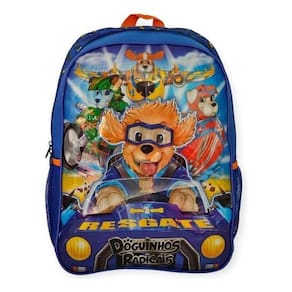 Mochila De Costas Grande 40cm Infantil Doguinhos Radicais Clio DR23064J