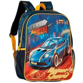 Mochila De Costas Grande 40cm Infantil Fast Machine Clio FM23029J