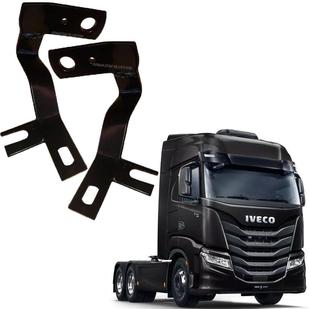 2 Suporte Dianteiro Parabrisa P/ Antena Px Iveco S-way S Way