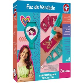 Brinquedo Infantil Super Máquina De Tattoo Da Luluca Estrela