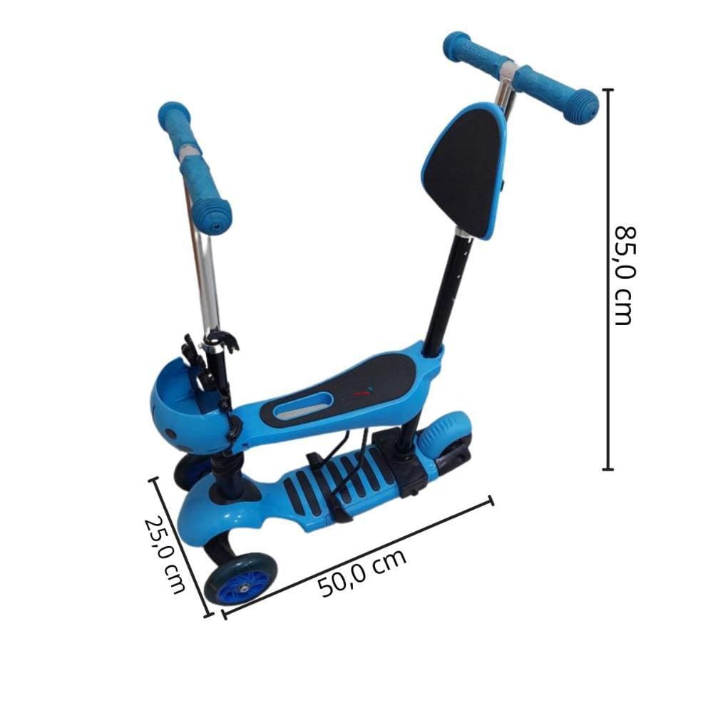 Patinete Infantil 3x1 com Cesta Joaninha até 50kg IMPORTWAY