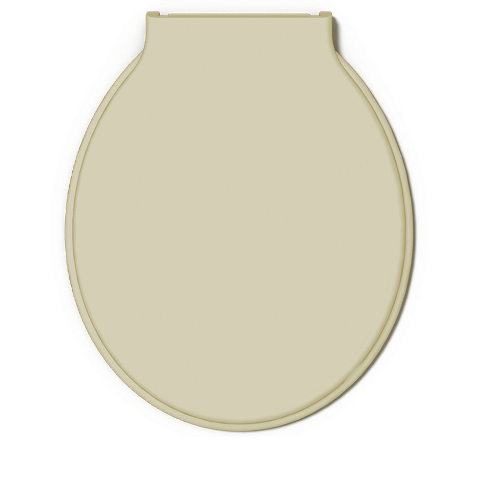 Assento Sanitario Almofadado Economico Oval Bege - Durin